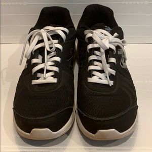 New Balance black and white sneakers